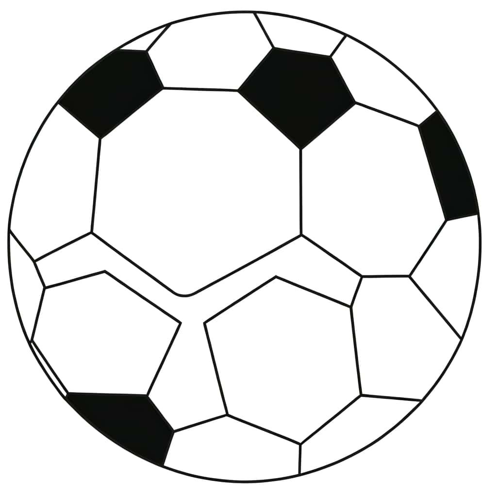 Coloriage Ballon de foot à imprimer et colorier