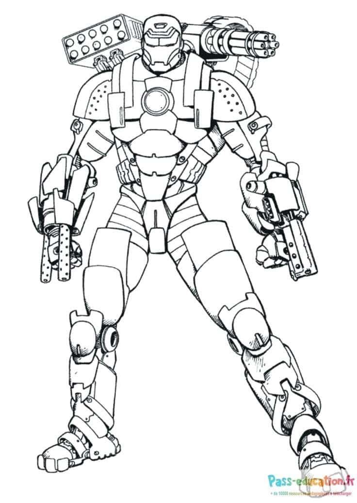 Coloriage Armure de combat à imprimer et colorier