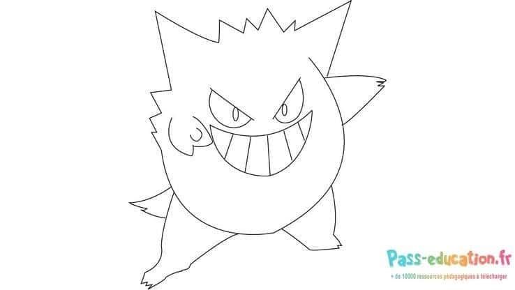 Coloriage Dessin Pokémon Goinfrex à imprimer et colorier