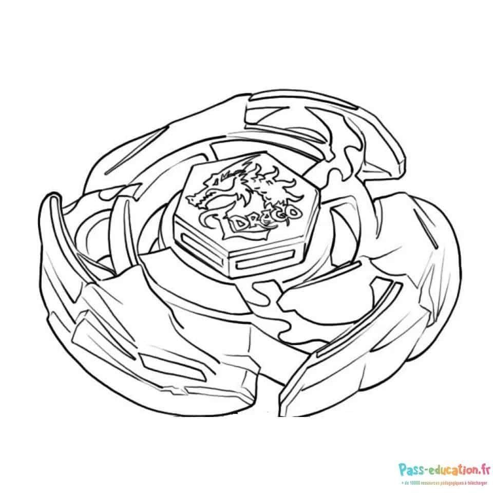 Coloriage Toupie Beyblade à imprimer et colorier