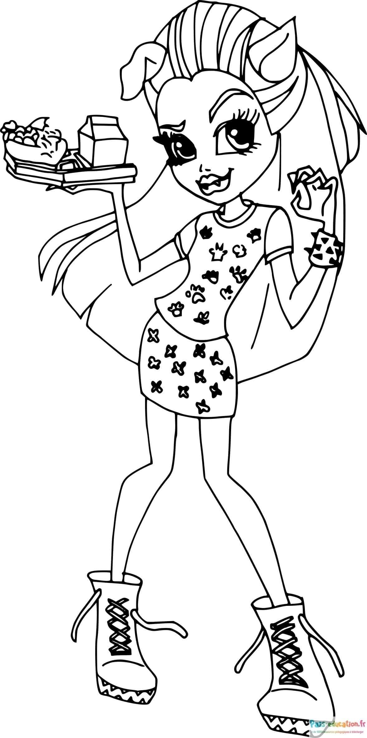Coloriage Jeune loup-garou stylée à imprimer et colorier