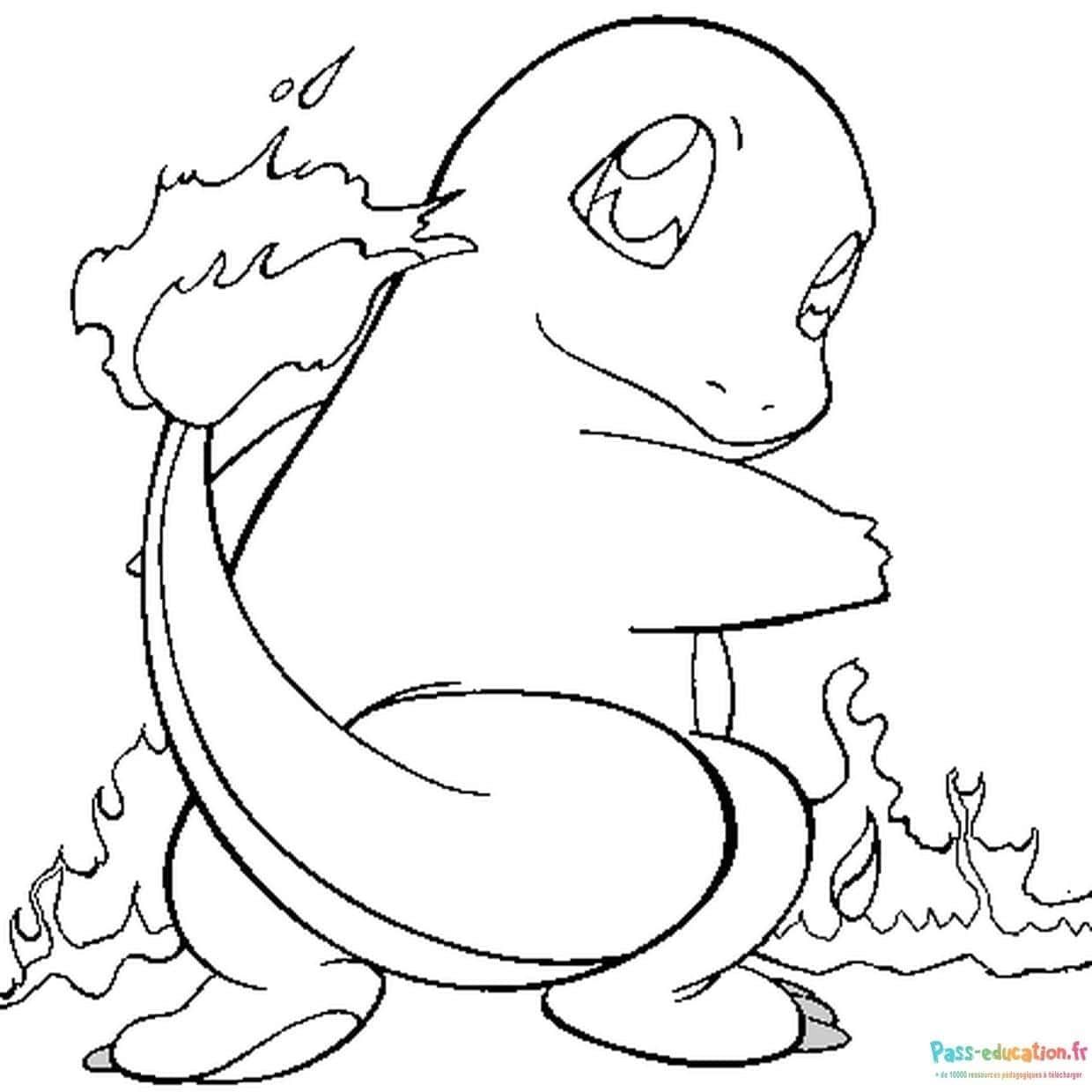 Coloriage Charizard à imprimer et colorier