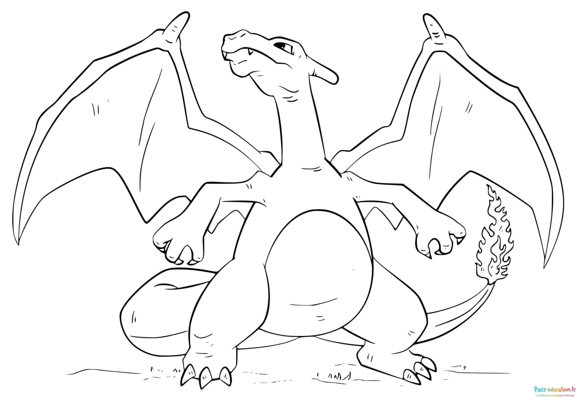 Coloriage Dragon majestueux à imprimer et colorier