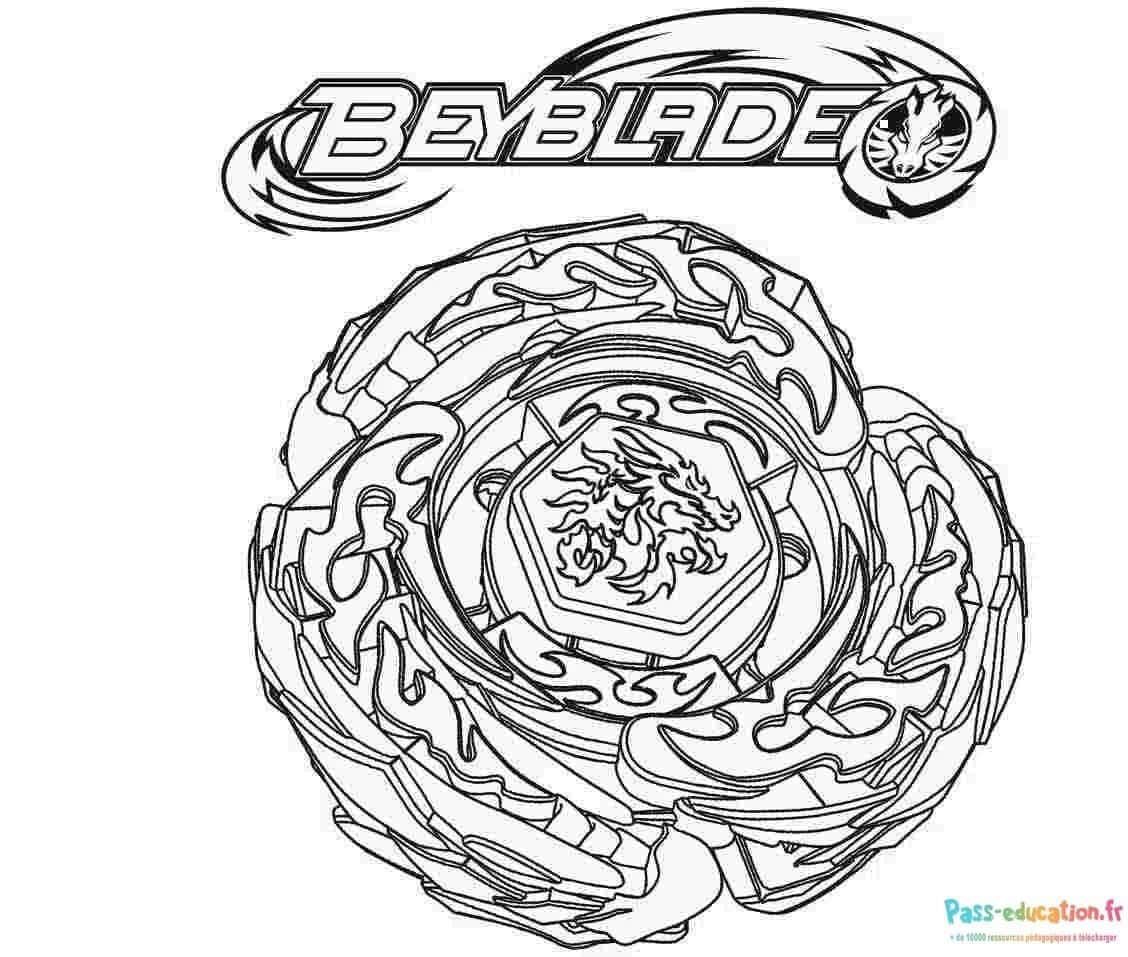 Coloriage Toupie Beyblade à imprimer et colorier