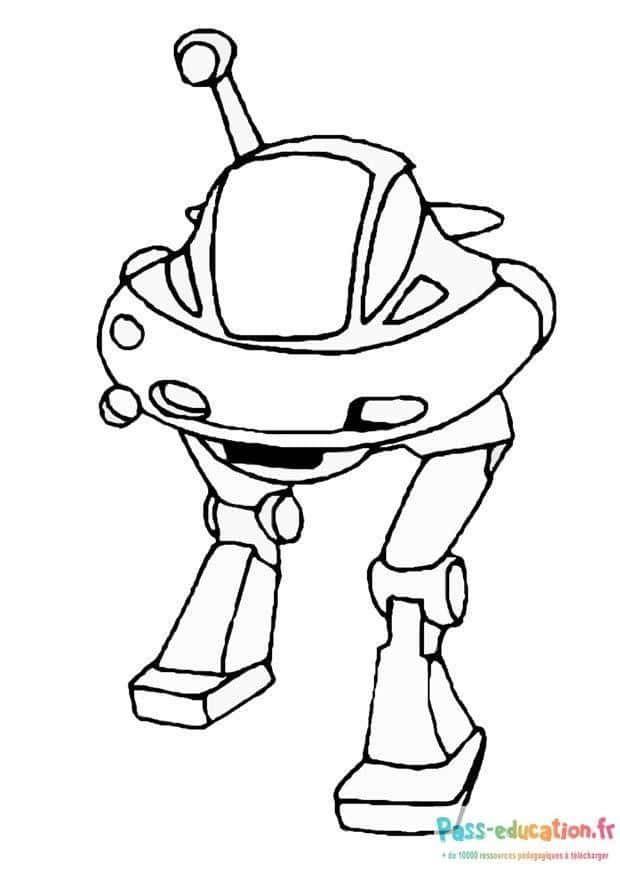 Coloriage Robot explorateur à imprimer et colorier