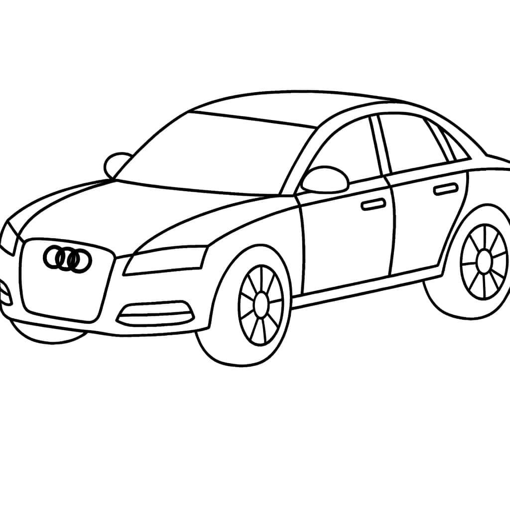 Coloriage Audi à colorier à imprimer et colorier