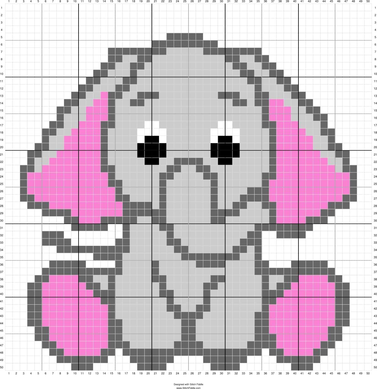 Coloriage Éléphant gris à imprimer et colorier