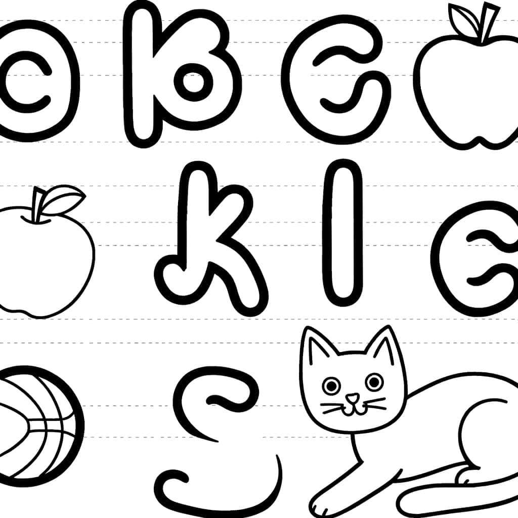 Coloriage Abécédaire pour enfants à imprimer et colorier