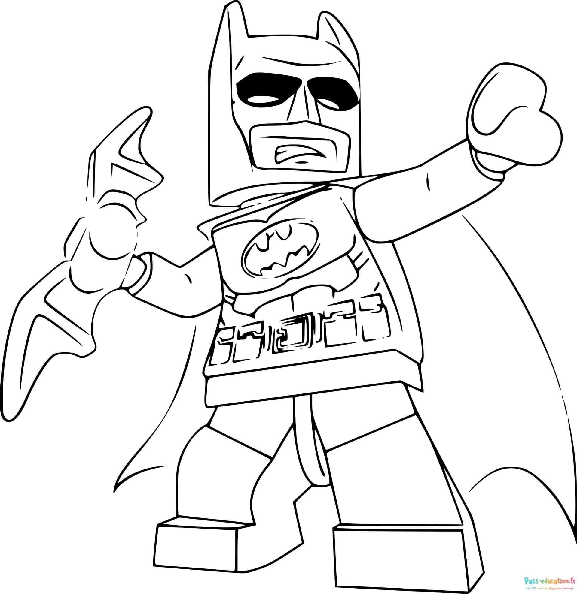 Coloriage Lego Batman à imprimer et colorier