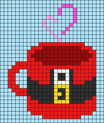 Coloriage Tasse de Noël à imprimer et colorier