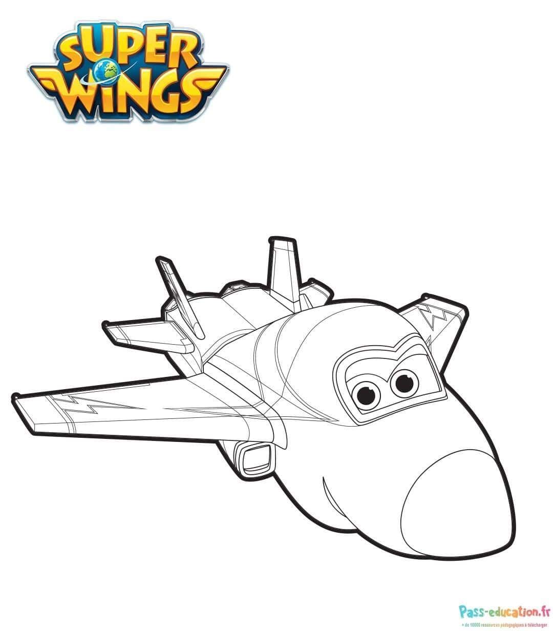 Coloriage Super Wings à imprimer et colorier