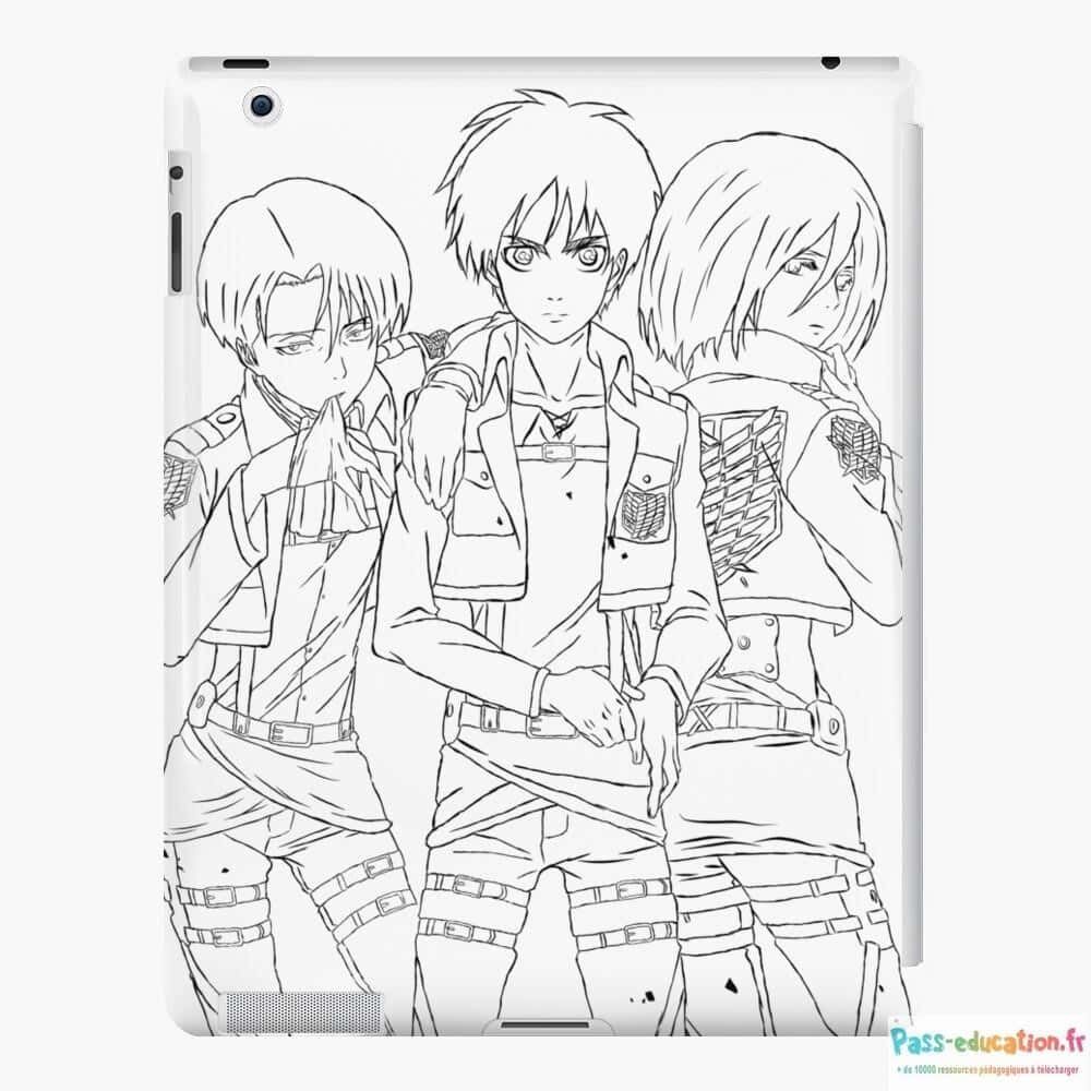 Coloriage Attaque des Titans à imprimer et colorier