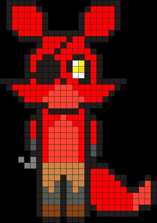 Coloriage Foxy rouge à imprimer et colorier