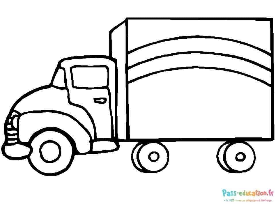 Coloriage Camion à colorier à imprimer et colorier