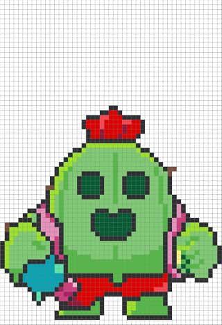 Coloriage Spike Brawl Stars à imprimer et colorier