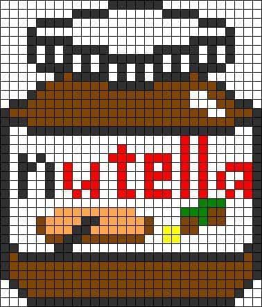 Coloriage Logo Nutella à imprimer et colorier