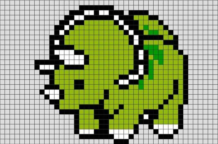Coloriage Dinosaure vert à imprimer et colorier