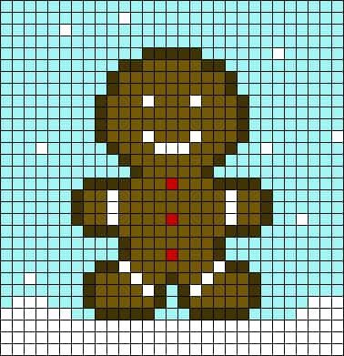 Coloriage Bonhomme Pain d'Épice à imprimer et colorier