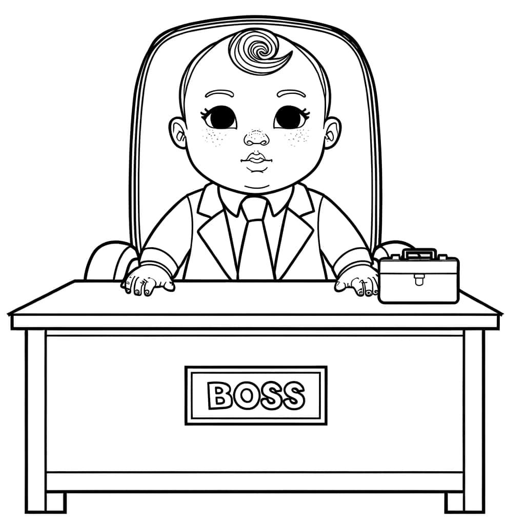 Coloriage Baby Boss à imprimer et colorier