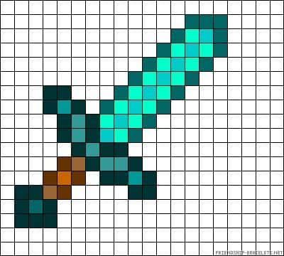 Coloriage Pioche Minecraft à imprimer et colorier