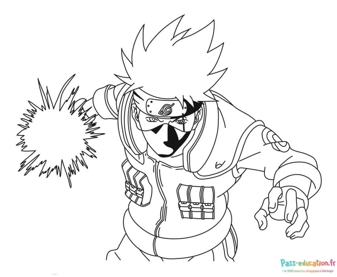 Coloriage Kakashi Hatake à imprimer et colorier