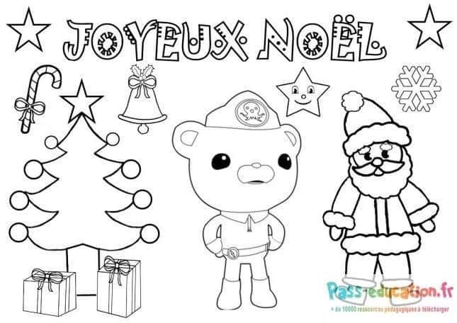 Coloriage Joyeux Noël à imprimer et colorier