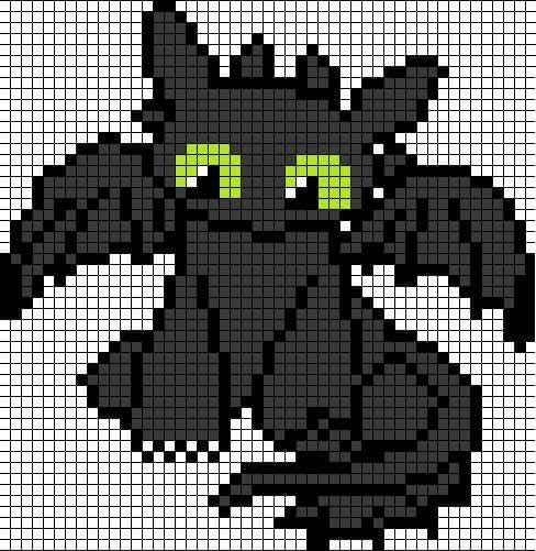 Coloriage Dragon pixelisé à imprimer et colorier