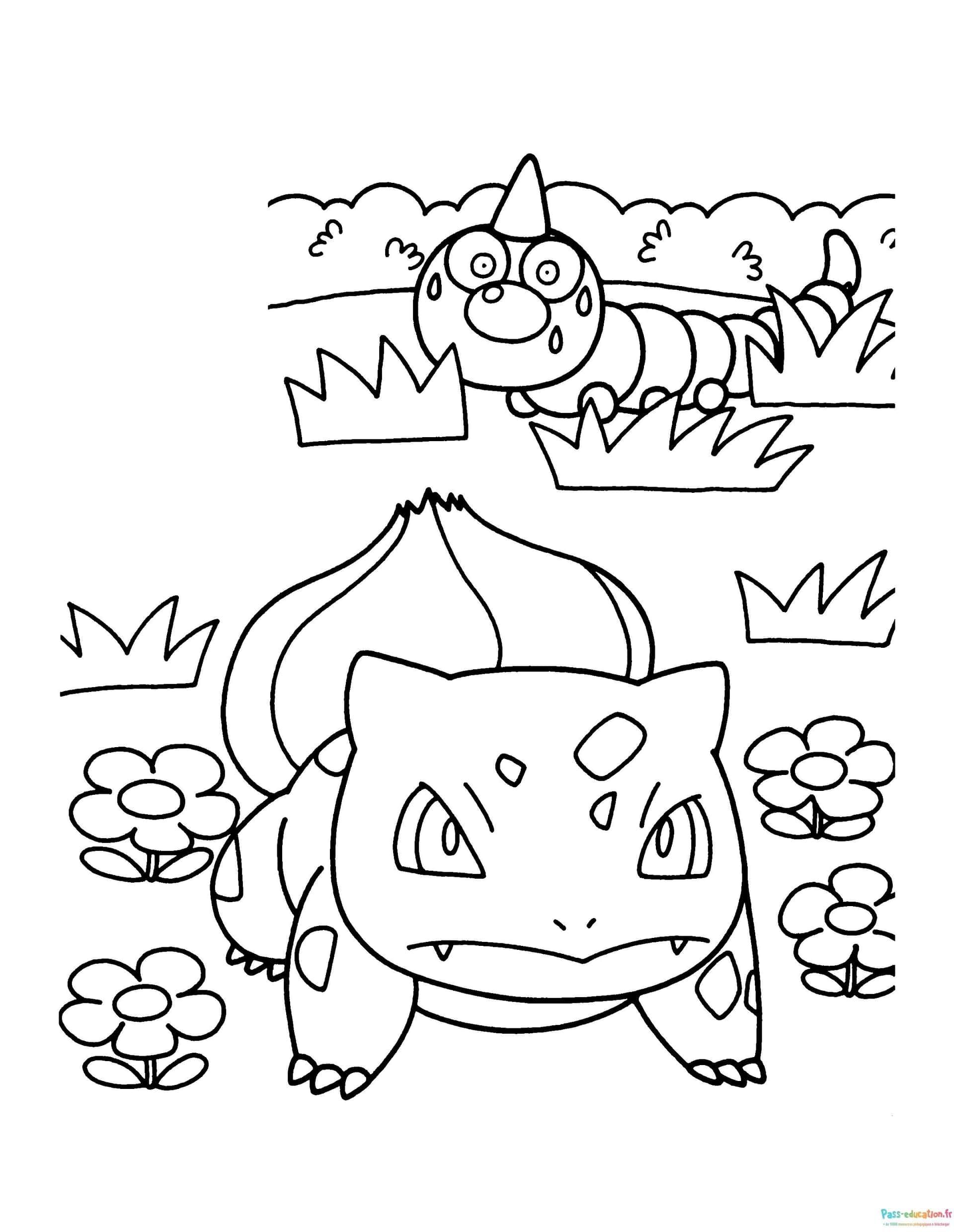 Coloriage Aventure Pokémon à imprimer et colorier