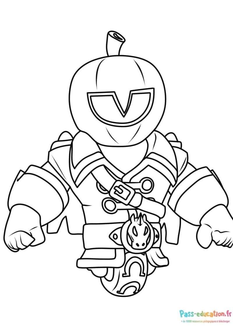 Coloriage Brawler robot à imprimer et colorier