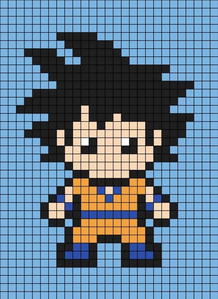 Coloriage Guerrier anime à imprimer et colorier
