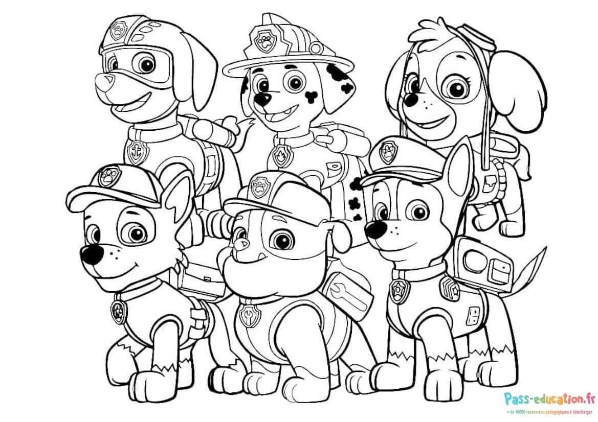 Coloriage Super Patrouille à imprimer et colorier