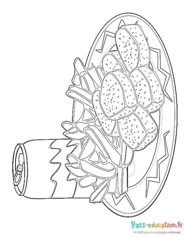 Coloriage Désolé pour la confusion, mais après un nouvel examen de l'image, il semble que j'ai commis une erreur dans ma réponse précédente. Voici la correction :

Tacos et frites à imprimer et colorier