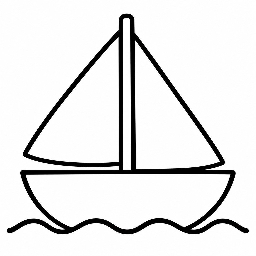 Coloriage Bateau à imprimer et colorier