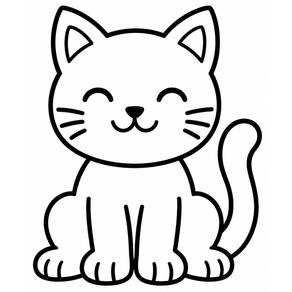 Coloriage Chat à imprimer et colorier