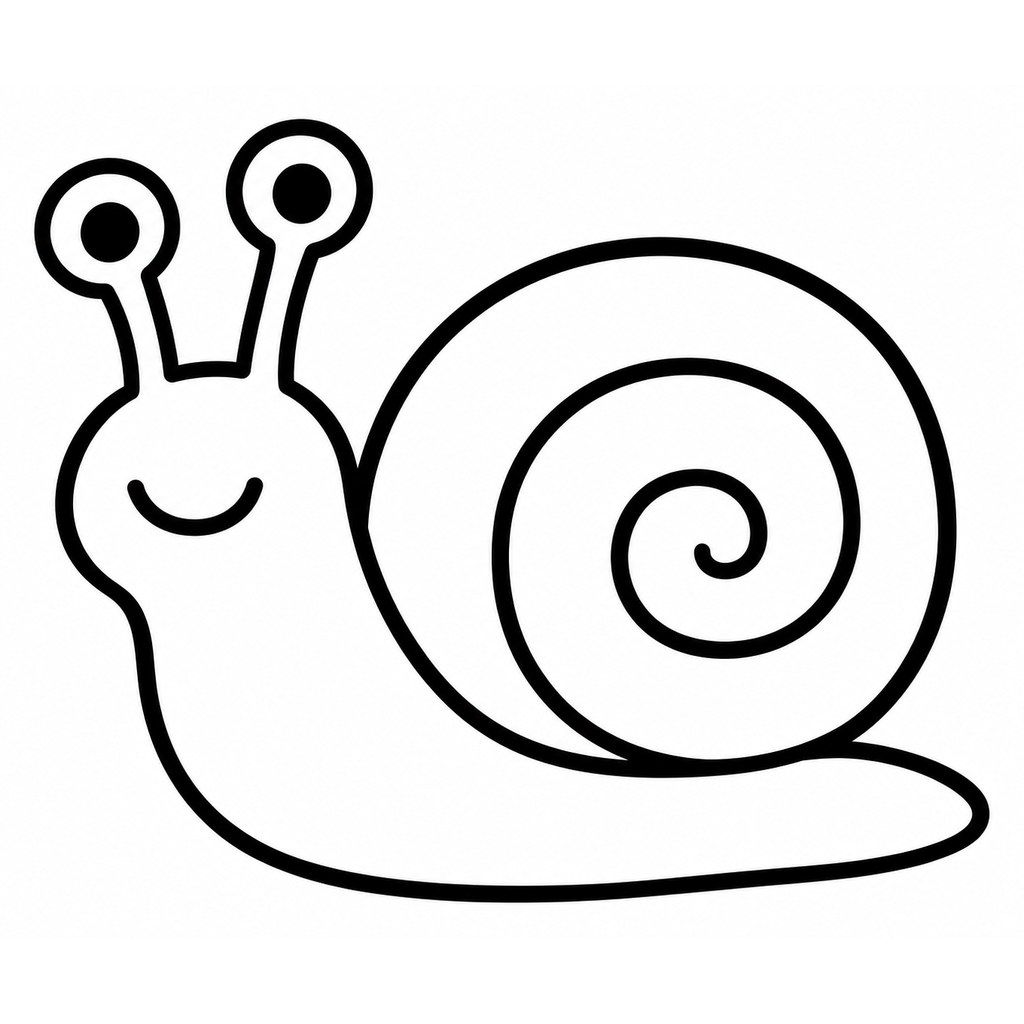 Coloriage Escargot à imprimer et colorier