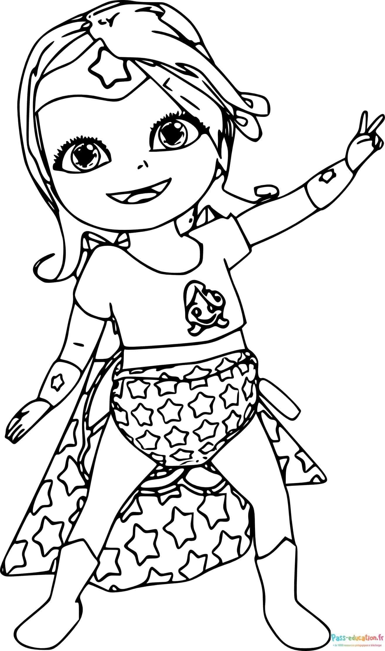 Coloriage Super-héros bébé à imprimer et colorier