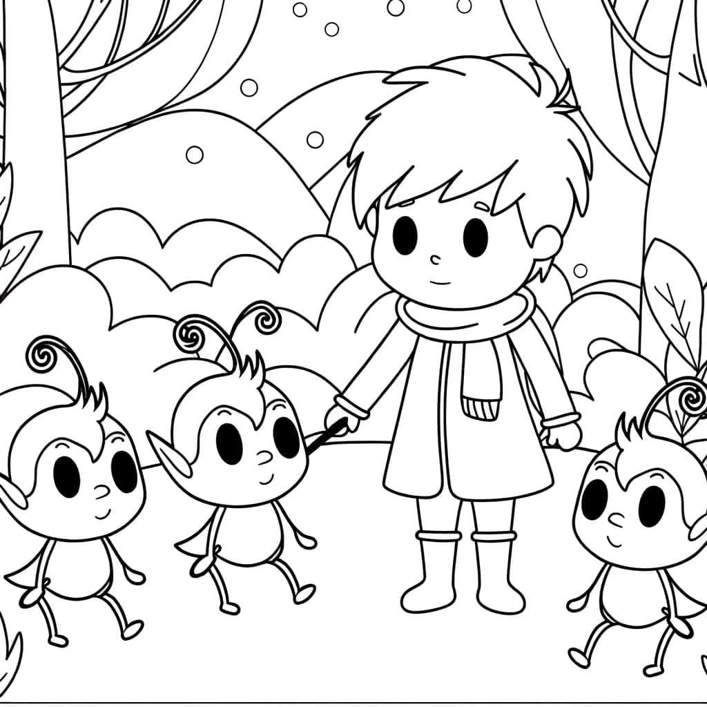 Coloriage Arthur et les Minimoys à imprimer et colorier