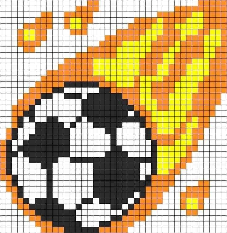 Coloriage Ballon de foot flamme à imprimer et colorier