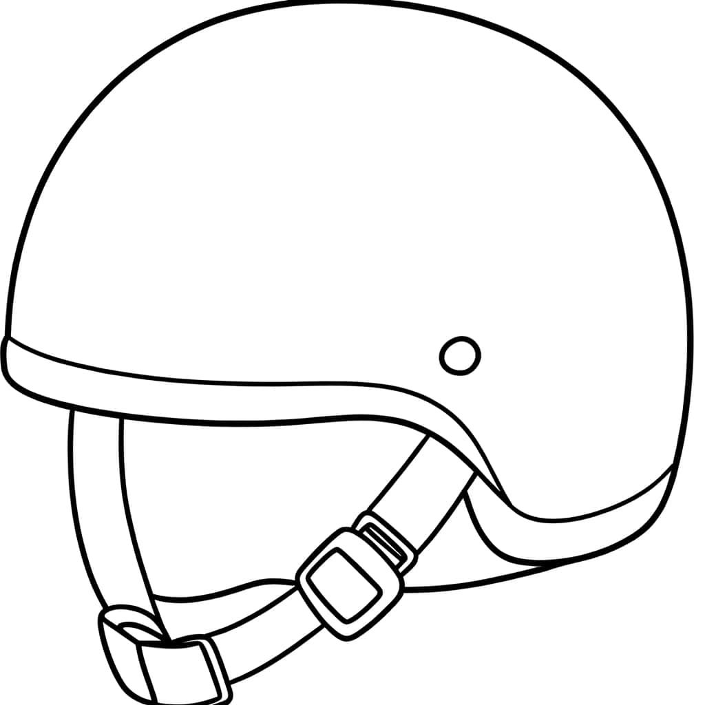 Coloriage Casque de protection à imprimer et colorier