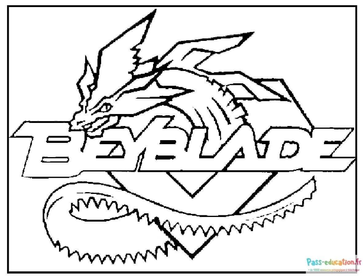 Coloriage Beyblade dragon à imprimer et colorier