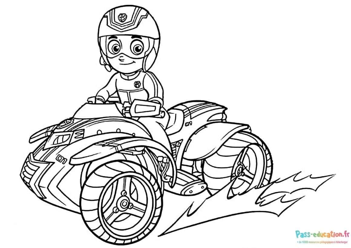 Coloriage Quad à colorier à imprimer et colorier