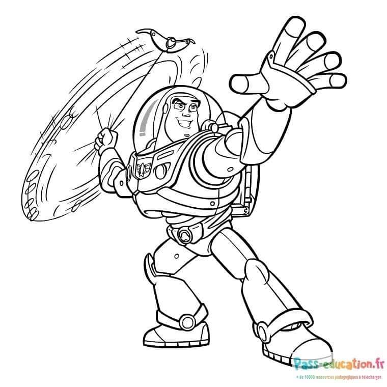 Coloriage Buzz l'Éclair à imprimer et colorier