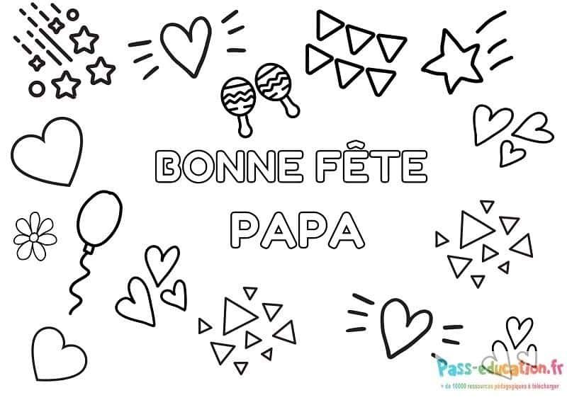 Coloriage Fête des Pères à imprimer et colorier