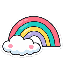 Arc-en-ciel décoratif