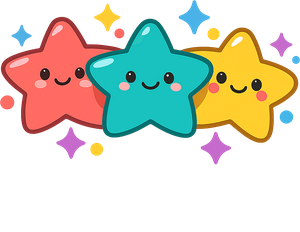 Étoiles colorées décoratives