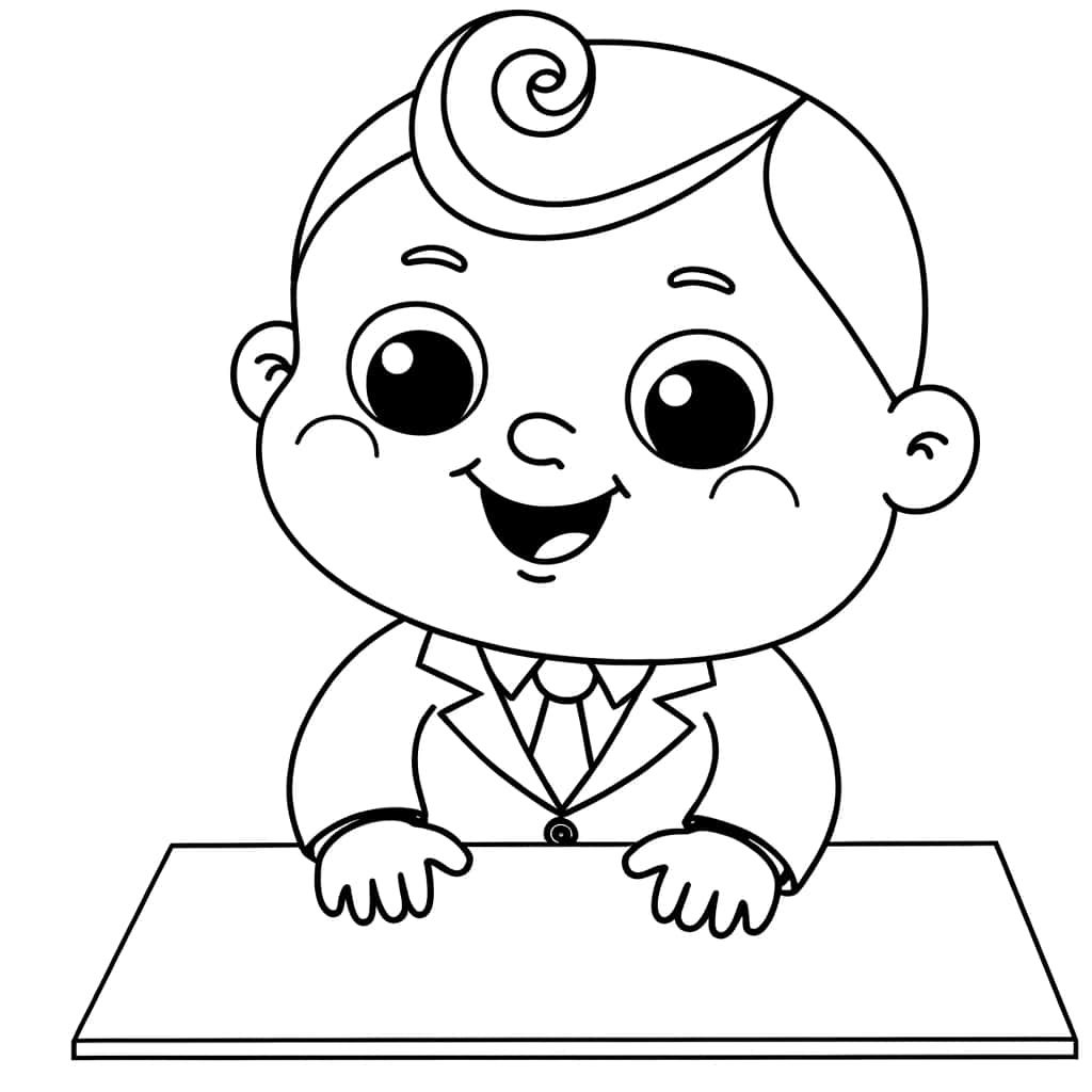 Coloriage Baby Boss à imprimer et colorier