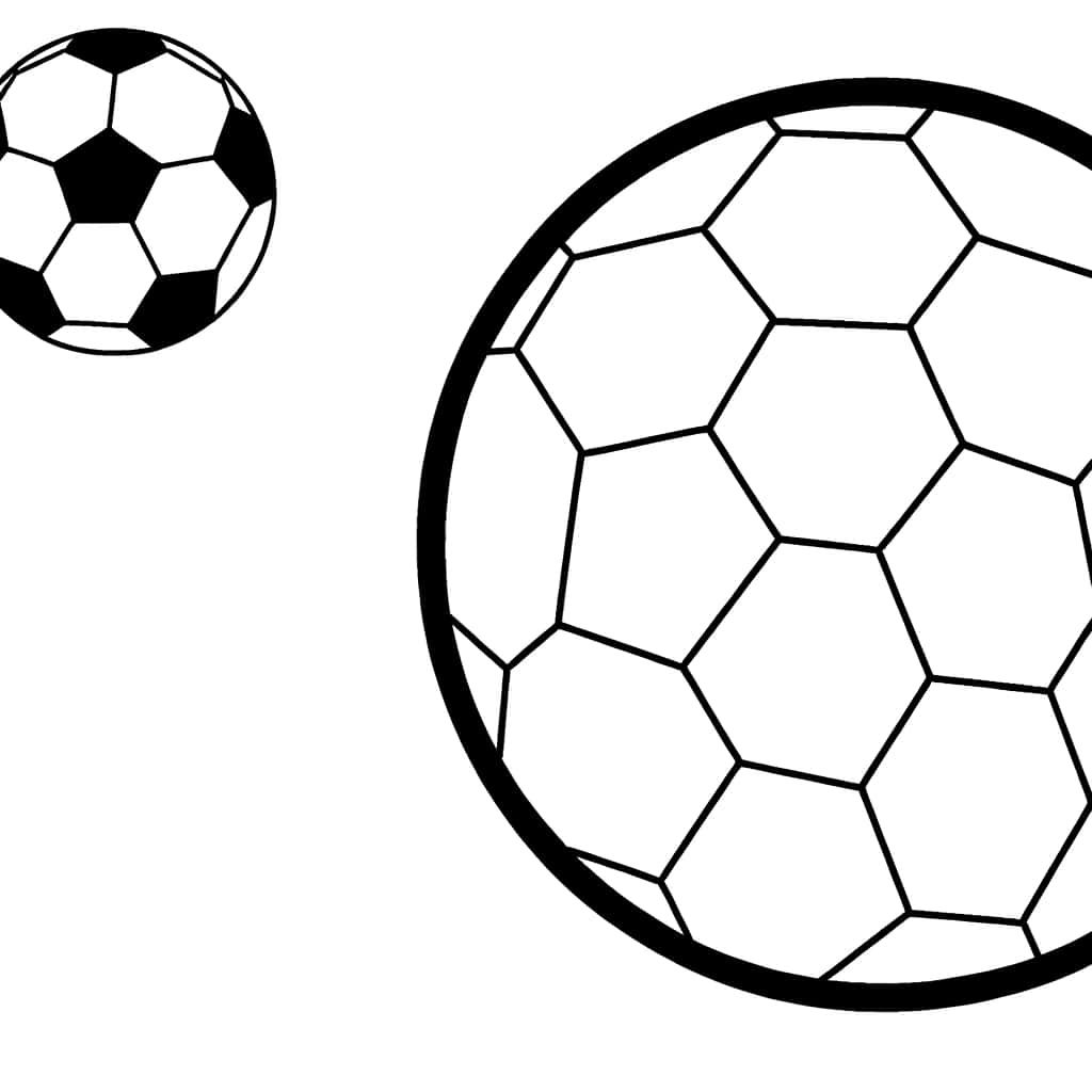 Coloriage Ballon de Foot à imprimer et colorier
