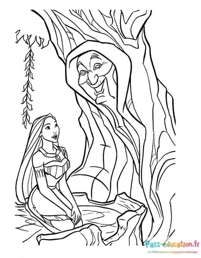 Coloriage Grand-mère Feuillage à imprimer et colorier