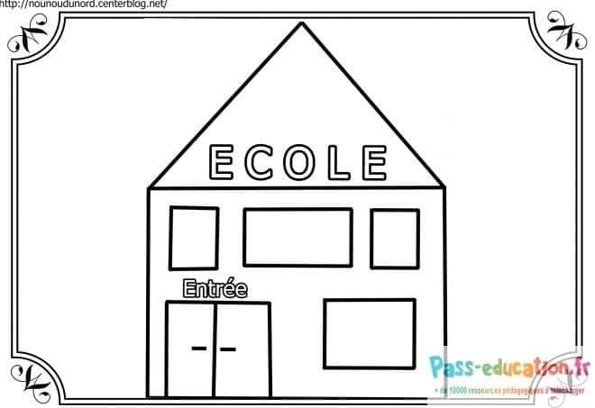 Coloriage École à imprimer et colorier