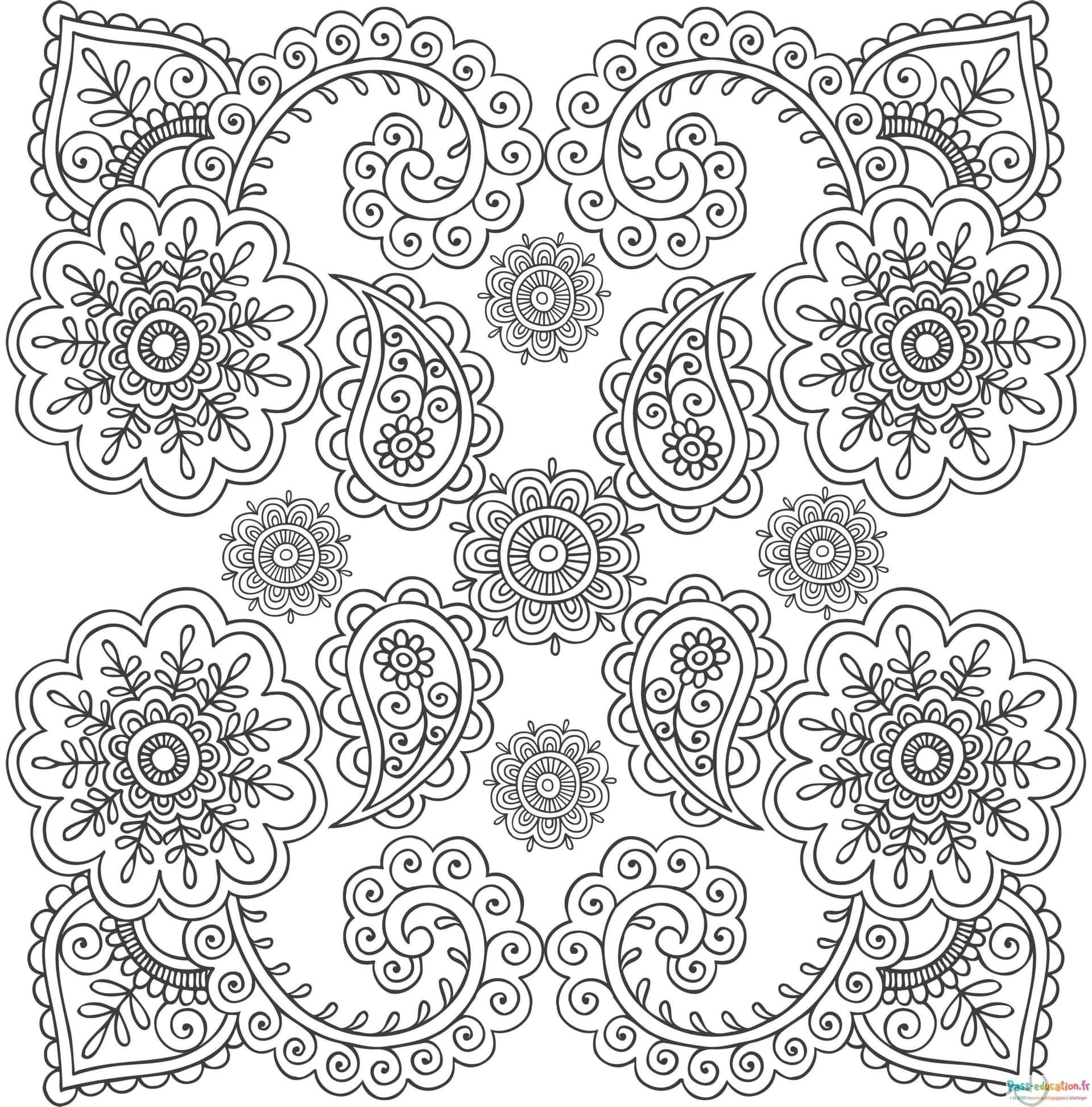 Coloriage Mandalas anti-stress à imprimer et colorier